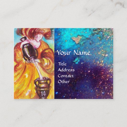 CARTE DE VISITE TAROTES DES OMBRES PERDUES / LA TEMPÉRANCE (Devant)