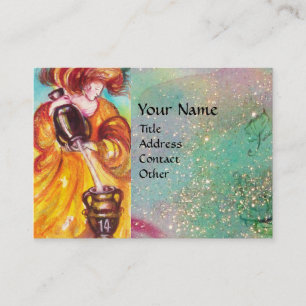 CARTE DE VISITE TAROTES DES OMBRES PERDUES / LA TEMPÉRANCE