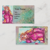 CARTE DE VISITE TAROTES DES OMBRES PERDUES / L'EMPRESSE (Devant / Derrière)