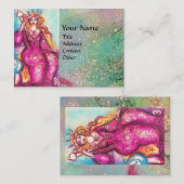 CARTE DE VISITE TAROTES DES OMBRES PERDUES / L'EMPRESSE (Devant / Derrière)