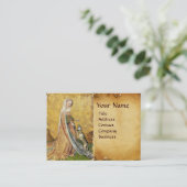 Carte De Visite Tarots antiquaires /Cartes de cour allemandes/Dame (Debout devant)