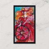 Carte De Visite TAROTS DE LOST OMBRES Roue de Fortune Noir (Dos)