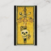 Carte De Visite TAROTS DE RENAISSANCE ANTIQUE, ACE D'ÉPÈRES Noir (Dos)