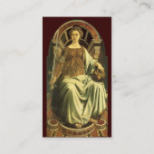 CARTE DE VISITE TAROTS DE RENAISSANCE ANTIQUE / JUSTICE (Dos)