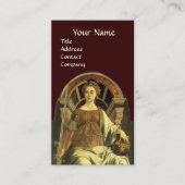 CARTE DE VISITE TAROTS DE RENAISSANCE ANTIQUE / JUSTICE (Devant)