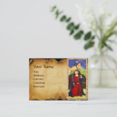 CARTE DE VISITE TAROTS DE RENAISSANCE ANTIQUE, PARC DE JUSTICE (Debout devant)