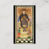 CARTE DE VISITE TAROTS DE RENAISSANCE ANTIQUE/ SOLEIL ET EMPEREUR (Dos)