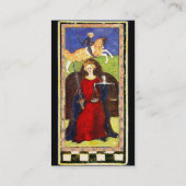 CARTE DE VISITE TAROTS DE RENAISSANCE ANTIQUE / SOLEIL ET JUSTICE (Dos)