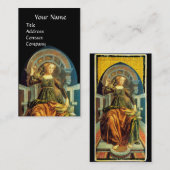 CARTE DE VISITE TAROTS DE RENAISSANCE ANTIQUE / TEMPÉRANCE (Devant / Derrière)