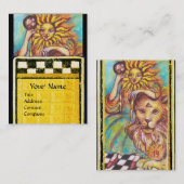 CARTE DE VISITE TAROTS DES OMBRES PERDUES 19 / LE SOLEIL (Devant / Derrière)