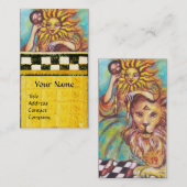 CARTE DE VISITE TAROTS DES OMBRES PERDUES 19 / LE SOLEIL (Devant / Derrière)