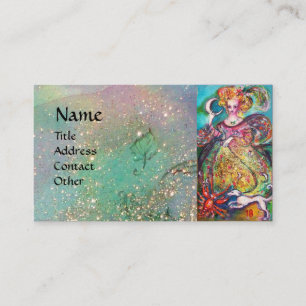 CARTE DE VISITE TAROTS DES OMBRES PERDUES / LA DAME DE LA LUNE