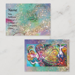 CARTE DE VISITE TAROTS DES OMBRES PERDUES / LA DAME DE LA LUNE