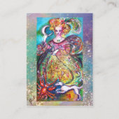 CARTE DE VISITE TAROTS DES OMBRES PERDUES / LA DAME DE LA LUNE (Dos)