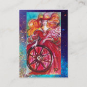 CARTE DE VISITE TAROTS DES OMBRES PERDUES / LA ROUE DE LA FORTUNE (Dos)