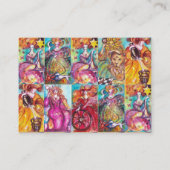 CARTE DE VISITE TAROTS DES OMBRES PERDUES /LUNE LADY, SOLEIL ET ÉT (Dos)