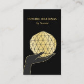 CARTE DE VISITE TAROTS MOYENS PSYCHIQUES FORTUNE TELLER OR (Devant)