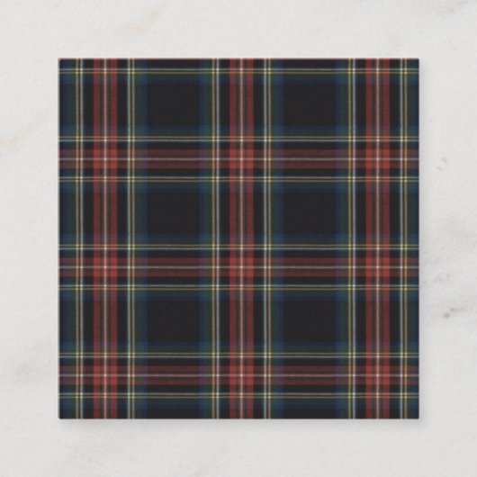 Carte de visite Tartan (Devant)