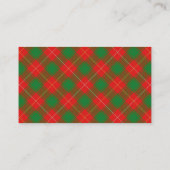 Carte De Visite Tartan MacFie écossais (Dos)