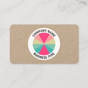 Carte De Visite Tarte Abstraite 01 - kraft