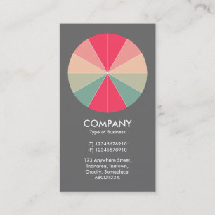 Carte De Visite Tarte Abstraite 03 - Gris #6a6a6a