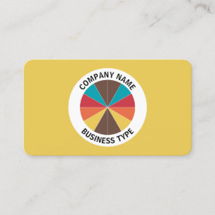 Carte De Visite Tarte Abstraite 05 - Jaune #E9C851