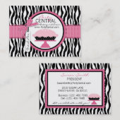 Carte De Visite Tarte chic de boutique (Devant / Derrière)