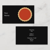 Carte De Visite Tarte de confiture. Rouge de fraise (Devant / Derrière)