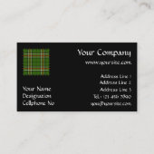 Carte De Visite Tarte verte, noire, rouge et blanche (Devant)