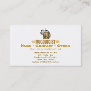 Carte De Visite Tasse à bière drôle