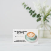 Carte De Visite Tasse à café (Debout devant)