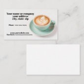 Carte De Visite Tasse à café (Devant / Derrière)