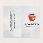 Carte De Visite Tasse à café | Barista (Extérieur déplié)