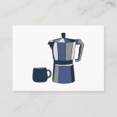 Carte De Visite Tasse à café Cafetière Café (Devant)
