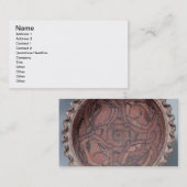 Carte De Visite Tasse copte, terre cuite peinte avec des (Devant / Derrière)