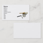 Carte De Visite Tasse de brosse de rasoir droit (Devant / Derrière)