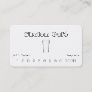 Carte De Visite Tasse de café