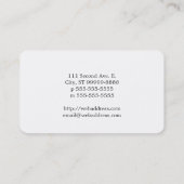 Carte De Visite Tasse de café (Dos)