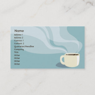 Carte De Visite Tasse de café - affaires