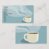 Carte De Visite Tasse de café - affaires (Devant / Derrière)