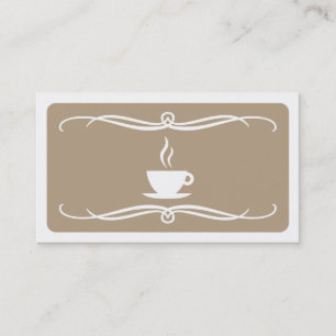 Carte De Visite tasse de café mod (couleur personnalisable)