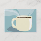 Carte De Visite Tasse de café - potelée (Dos)