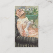 Carte De Visite Tasse de thé par Mary Cassatt (Dos)