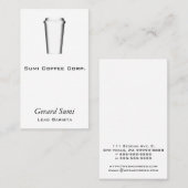 Carte De Visite Tasses à aller (Devant / Derrière)