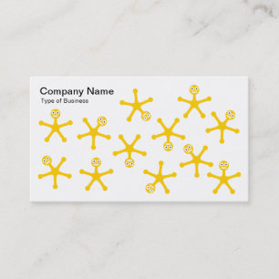 Carte De Visite Tasses - Ambre sur Blanc