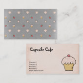 Carte De Visite Tasses de petits gâteaux et de thé ! (Devant / Derrière)