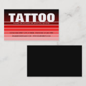 Carte De Visite TATOO à écaille rouge (Devant / Derrière)