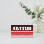 Carte De Visite TATOO à écaille rouge (Debout devant)