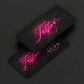 Carte De Visite Tatouage Artiste Tatouage Moderne Boutique Neon Ro