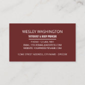 Carte De Visite Tatouage au crâne, tatouage & Piercer au corps (Dos)